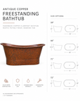 Antique Copper Freestanding Bathtub