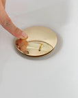Unlacquered Brass Bathroom Sink Drain, Basin Sink Stopper, Pop up Drain