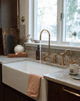 Unlacquered Victorian Brass Bridge Faucet