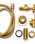 Domed Brass Side Sprayer - Unlacquered Brass