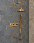 Sheffield Brass System Shower - Unlacquered Brass