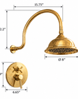 The Charleston Curved Shower