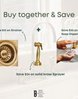 Unlacquered Victorian Brass Bridge Faucet