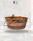 Bucket Style Aged Copper Vessel Sink