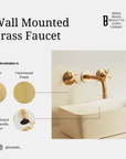 Wall Mounted Bath Brass Faucet