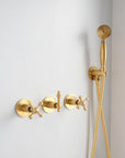 Brasslik Al Sultan brass rainfall shower set for the bathroom