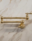 Brasslik solid brass wall-mount pot filler for the kitchen