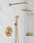 Colorado high pressure brass shower combo with handheld shower