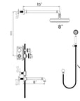 Hawaii brass rain shower for the bathroom