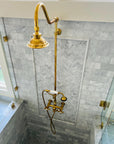 Victorian Style Exposed Brass Shower