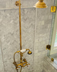 Victorian Style Exposed Brass Shower