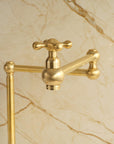 Unlacquered Brass Standing Pot Filler