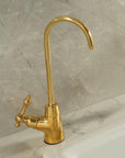 Unlacquered Brass Cold Water Faucet, Filter Tap