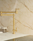Unlacquered Brass Standing Pot Filler