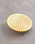 Unlacquered Solid Brass Rain Shower