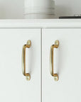 Unlacquered Brass Cabinet Pulls