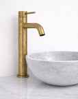 Napa Single Hole Vessel Faucet – Unlacquered Brass