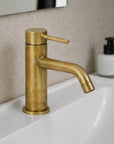 Single Hole Bathroom Faucet – Unlacquered Brass Finish