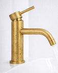 Single Hole Bathroom Faucet – Unlacquered Brass Finish