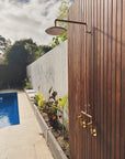 Outdoor copper shower set, Victorian style, BR2