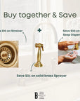 Unlacquered Victorian Brass Bridge Faucet