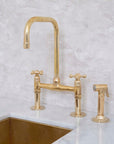 Handcrafted Seven bridge faucet, only faucet or with sprayer