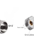 Flexible stainless steel faucet connector hoses, set of 2