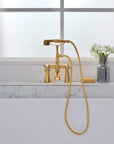 Handcrafted Cotswolds brass bathtub faucet