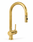 Brasslik pull down faucet for kitchen sinks in unlacquered brass