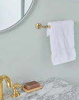 Handcrafted solid brass towel bar