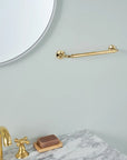Solid brass bathroom towel bar by Brasslik