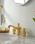 Vienna widespread faucet with optional overflow or non-overflow drain