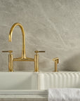 Vintara solid brass kitchen faucet by Brasslik