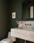 Wall-mounted brass bathroom faucet by Brasslik
