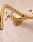 Winchester solid brass wall faucet for sinks