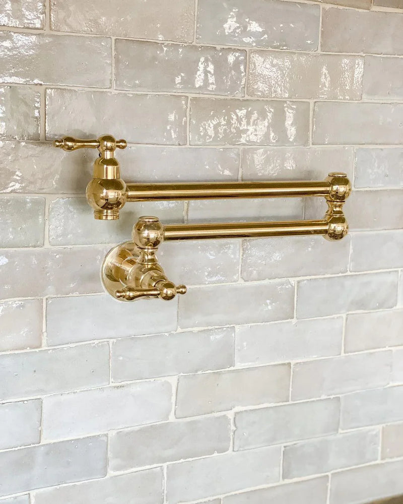 Brass faucet by Brasslik for kitchen and bathroom interiors