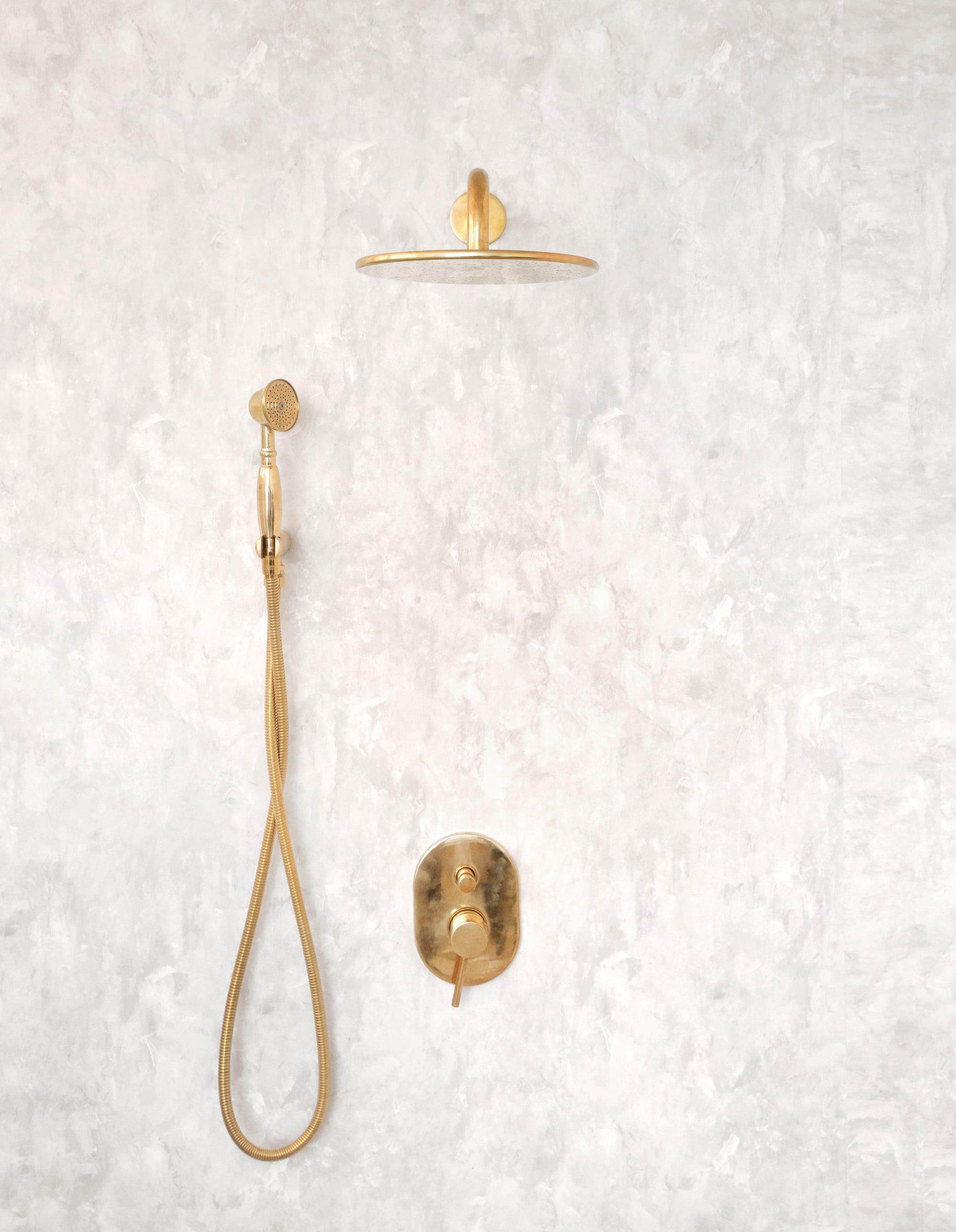 Vintage Shower Head | Brass Recessed Shower | Brasslik