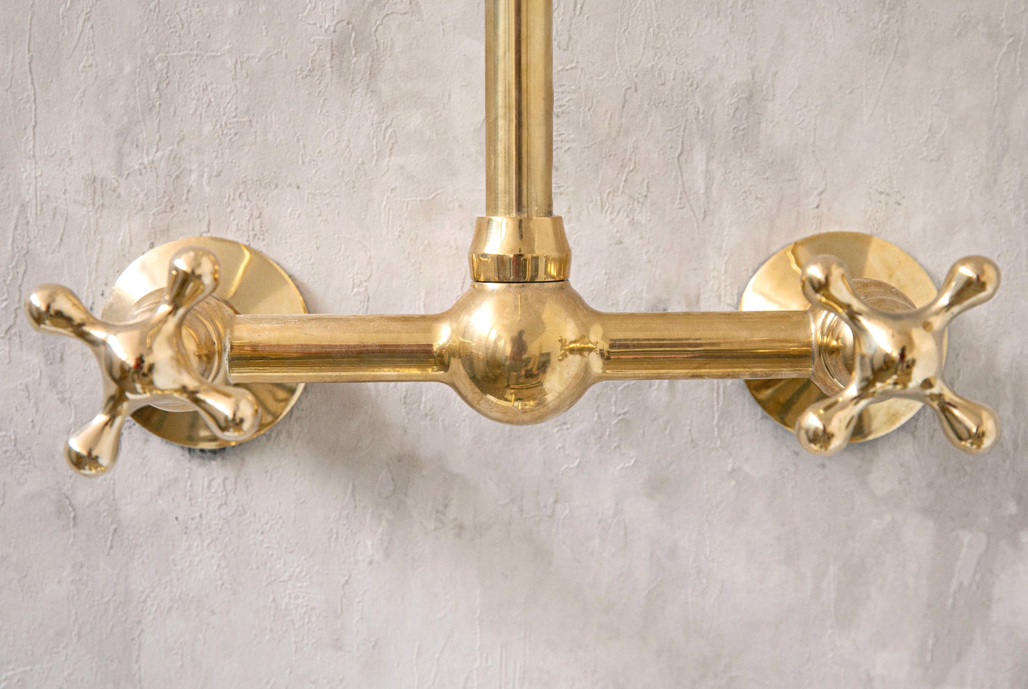 Wall Mounted Brass Faucet | Gooseneck Faucet | Brasslik