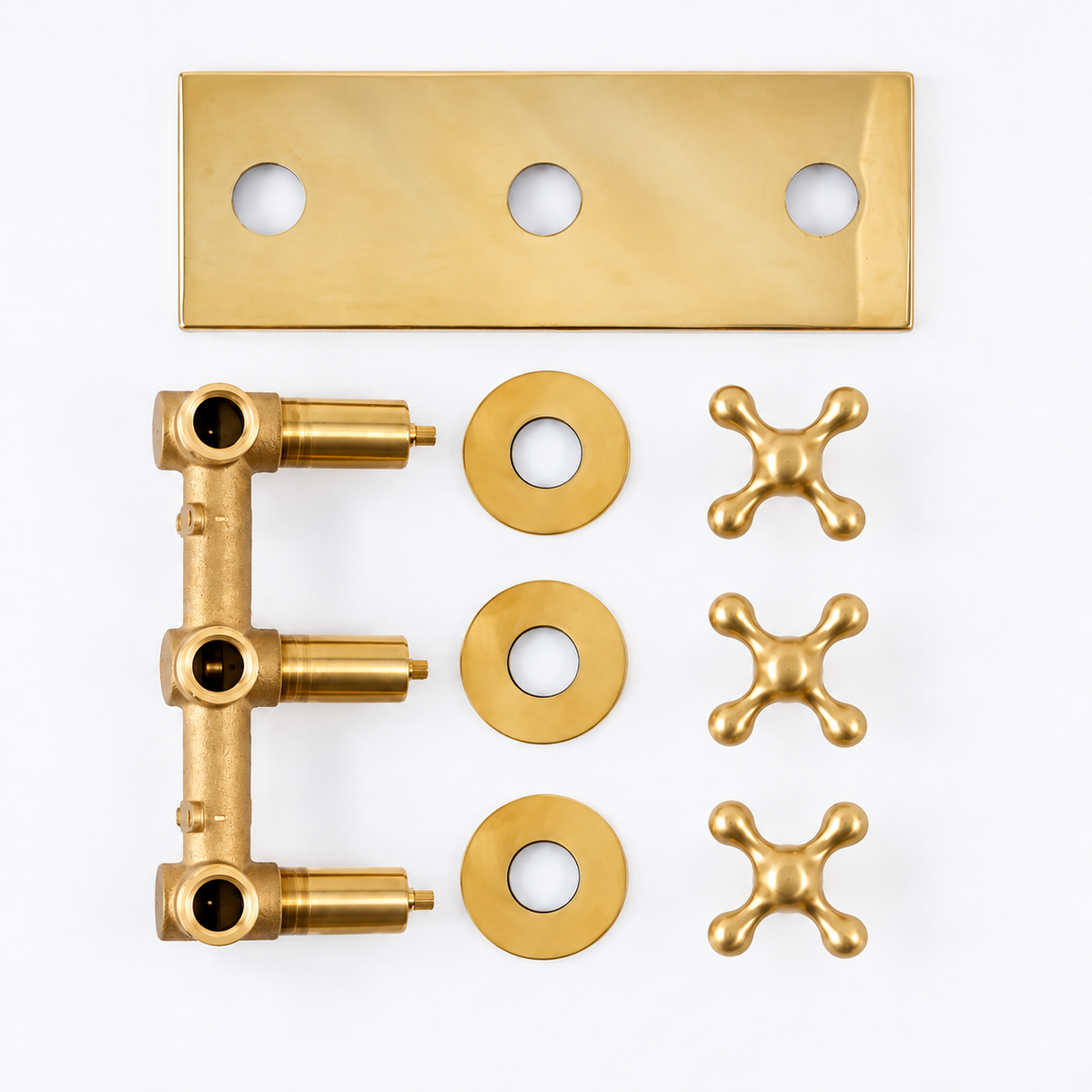 Solid Brass 2 Ways Shower Valve