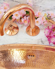 Copper Deck mounted Brass Bathroom Faucet