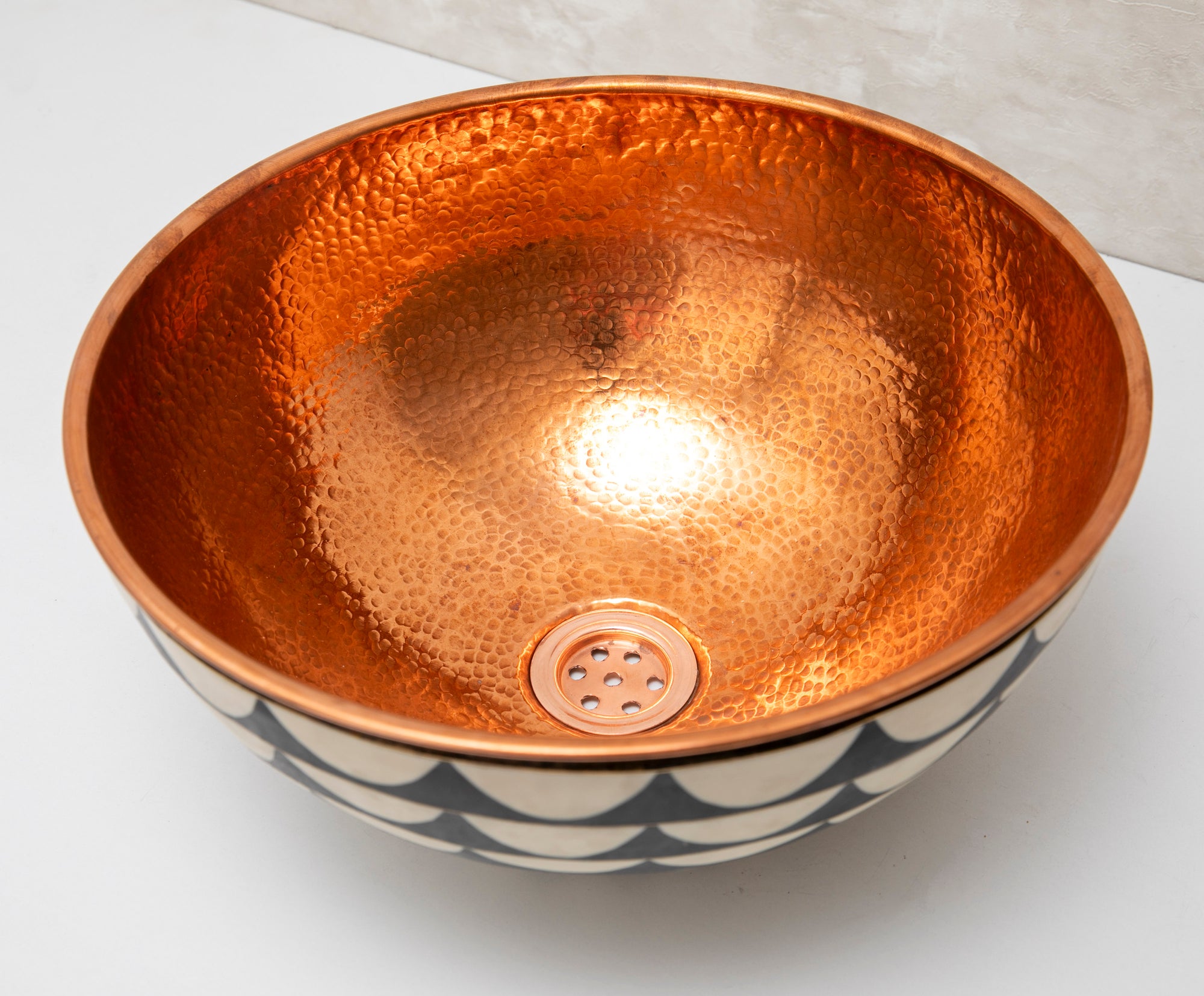 Wood and Copper Sink | Single Hole Vessel | Brasslik