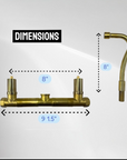 Unlacquered Brass Curved Wall Mount faucet