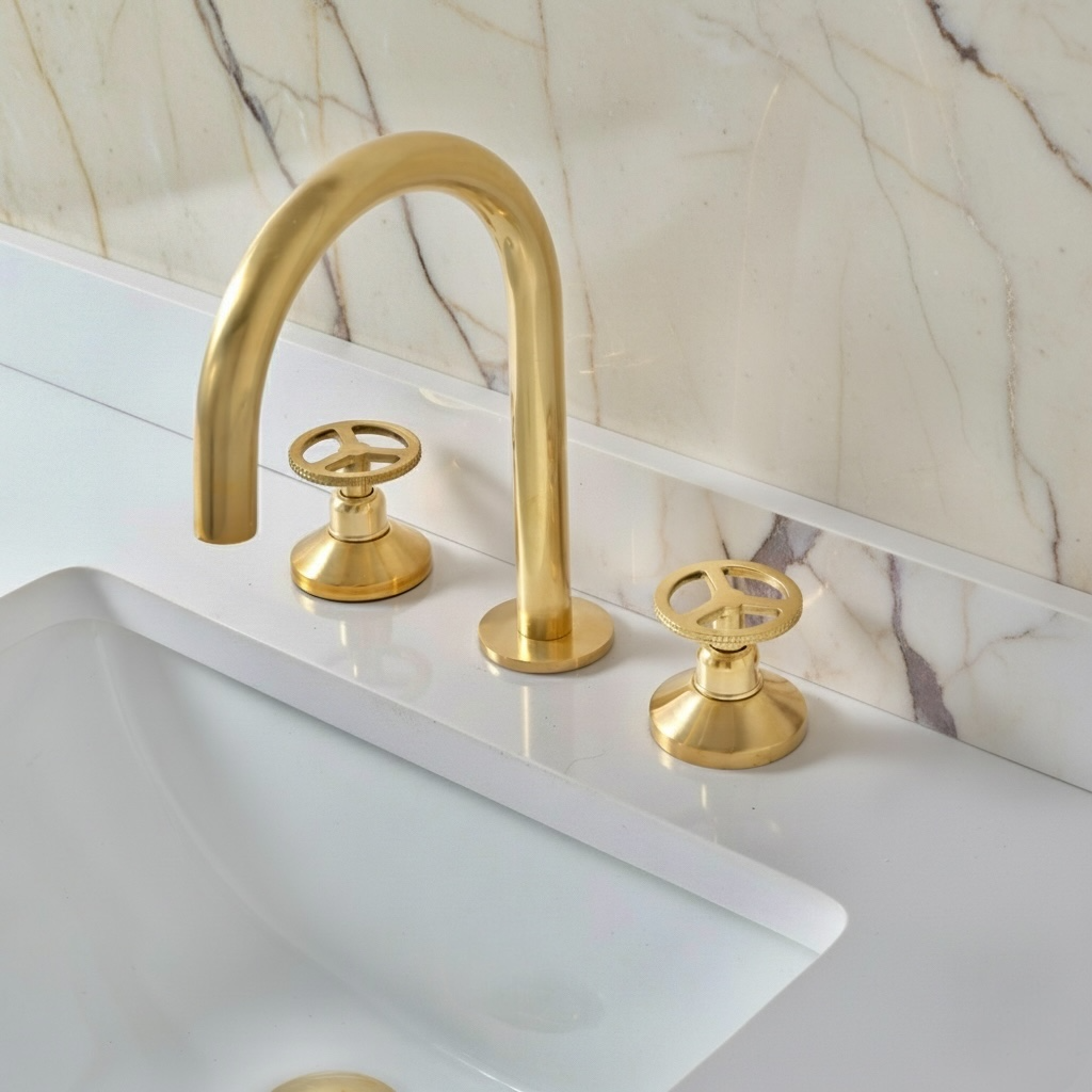 Texas Brass Widespread Bathroom 3 Holes Faucet