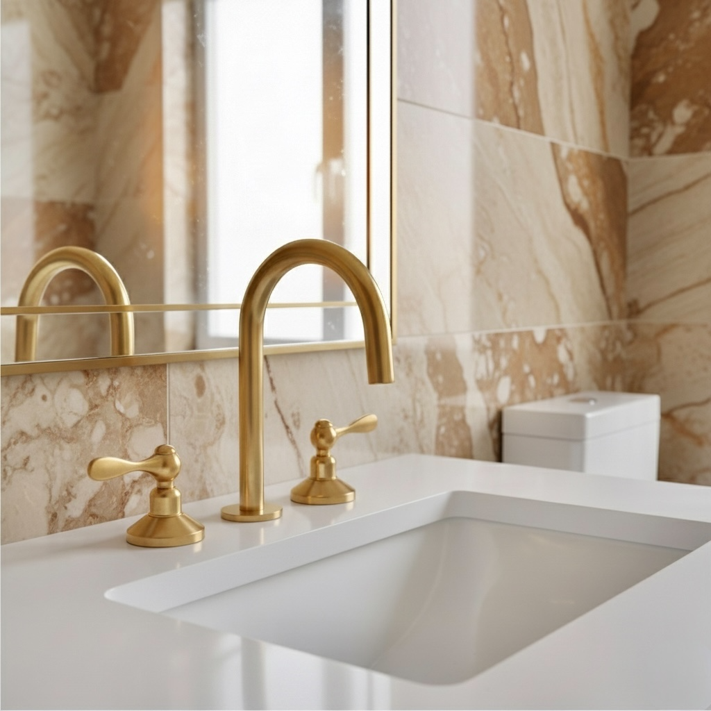 Texas Brass Widespread Bathroom 3 Holes Faucet