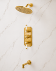 Thermostatic Two Way Shower Valve – Unlacquered Brass