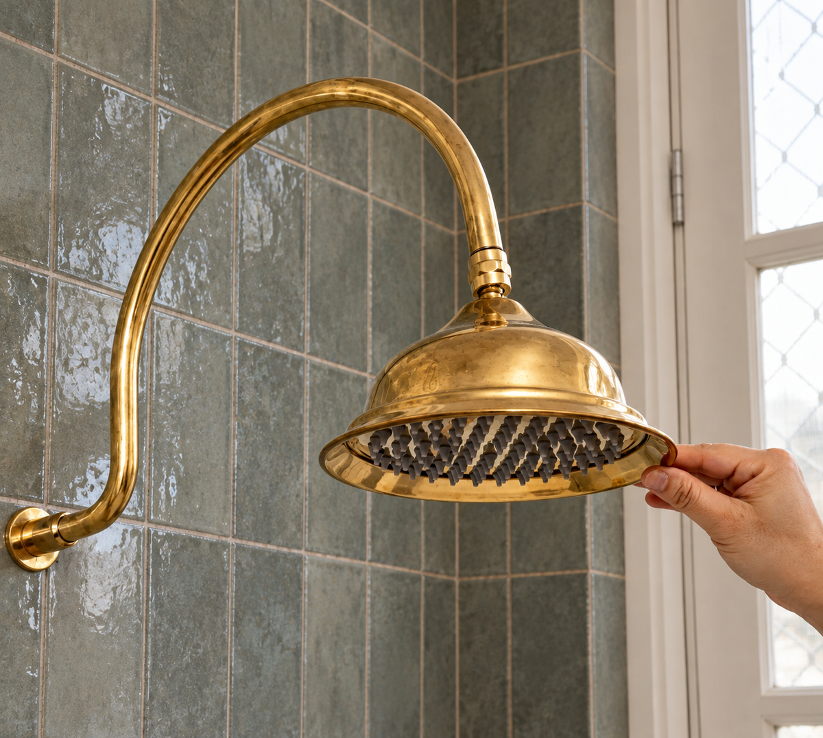 The Charleston Curved Shower