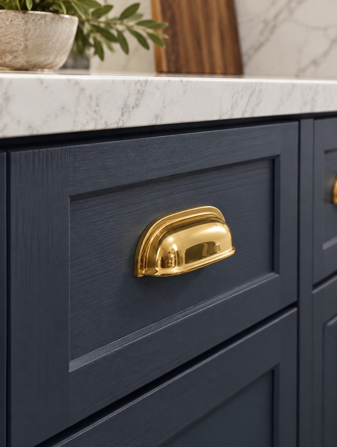 Beverly Cabinet Pull | Solid Unlacquered Brass