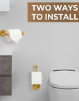 Brass Toilet Paper Holder – Vintage Wall Mount Toilet Roll Holder in Unlacquered Brass