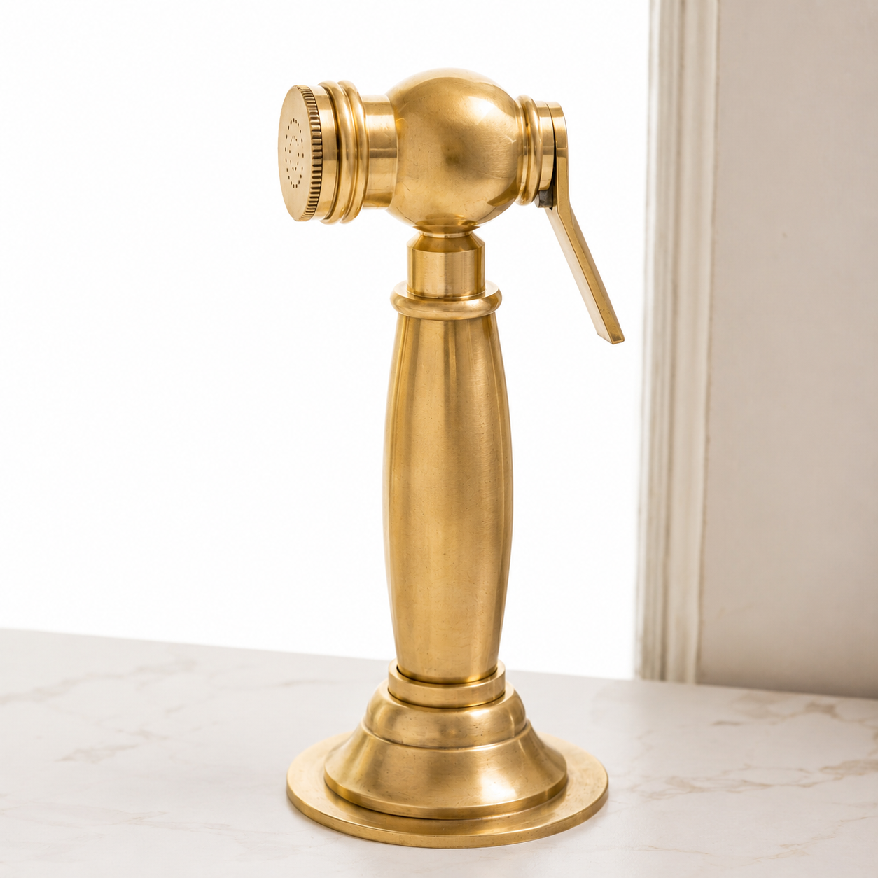Masson Bridge Kitchen Faucet - Unlacquered Brass