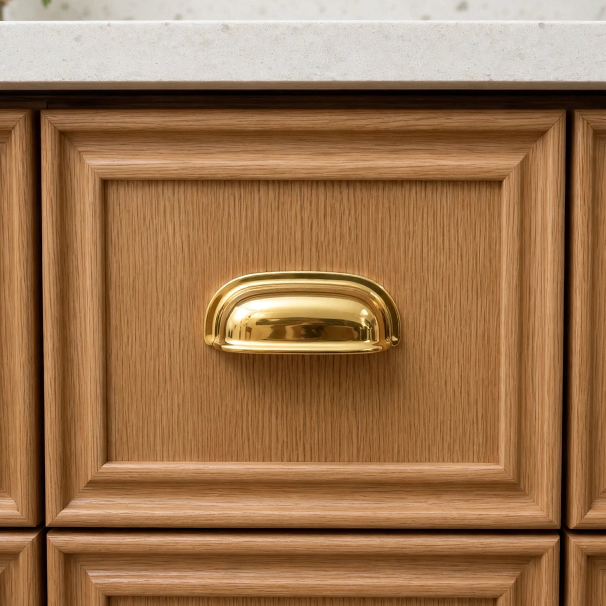 Beverly Cabinet Pull | Solid Unlacquered Brass